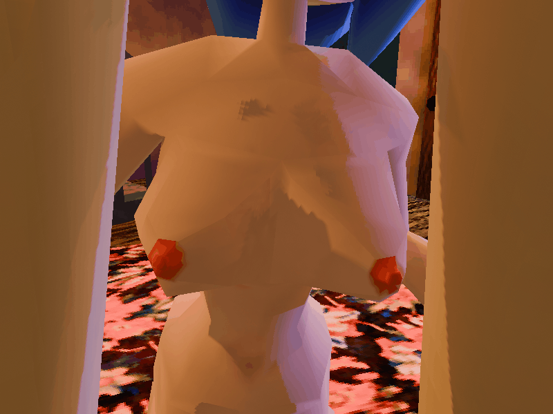 Bouncing low polygon titties